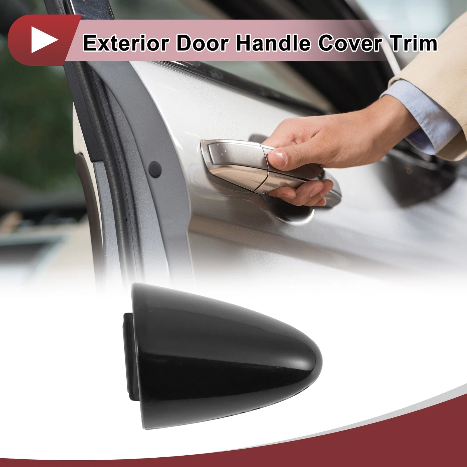 Exterior Door Handle Cover Trim No. 826623R020 for KIA Cadenza K7 (2010–2016) Black