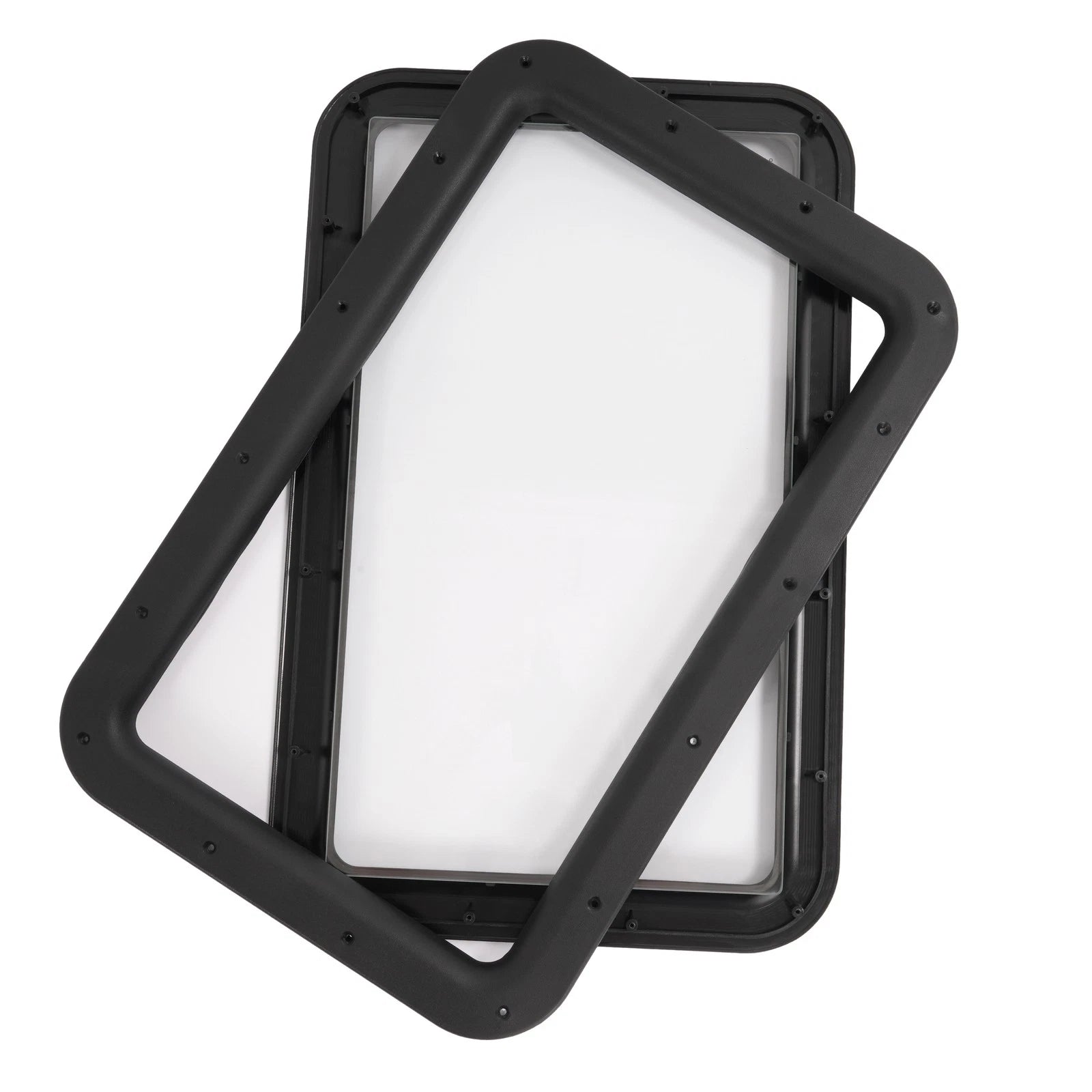 Black RV Entry Door Window for RV Camper