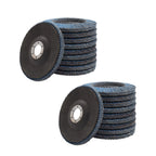 Set of 20 Ceramic Flap Wheels 4.5" x 7/8" 40 Grit for Angle Grinder