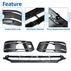 Set of 1 Front Lower Bumper Grille for Audi Q7 (2016–2019) Black ABS