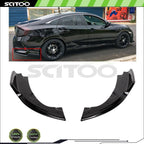 2X Rear Bumper Lower Side Splitters for Honda Civic (2016–2018)