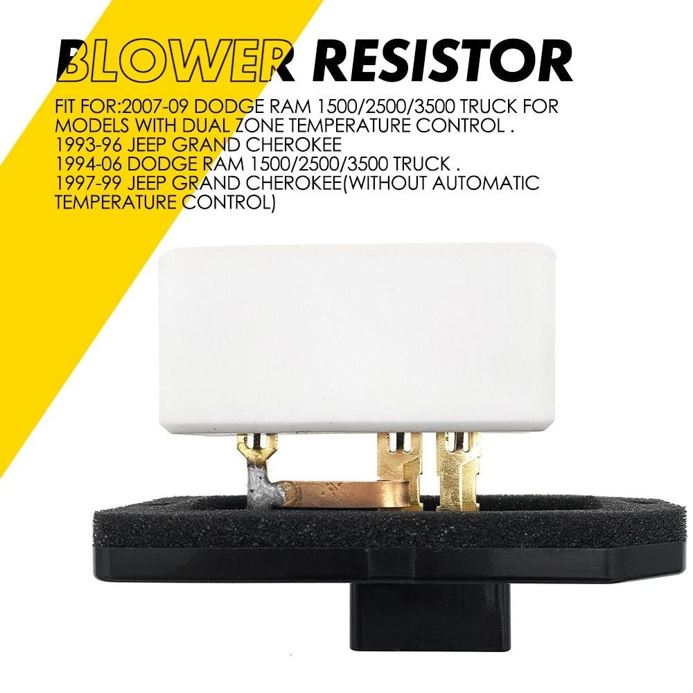 HVAC Blower Motor Fan Resistor for Dodge Ram 1500/2500/3500 (1994–2006)