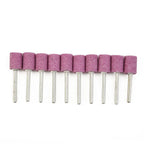 10pcs 12mm Cylinder Abrasive Mounted Stone Grinding Heads for Rotary Tool