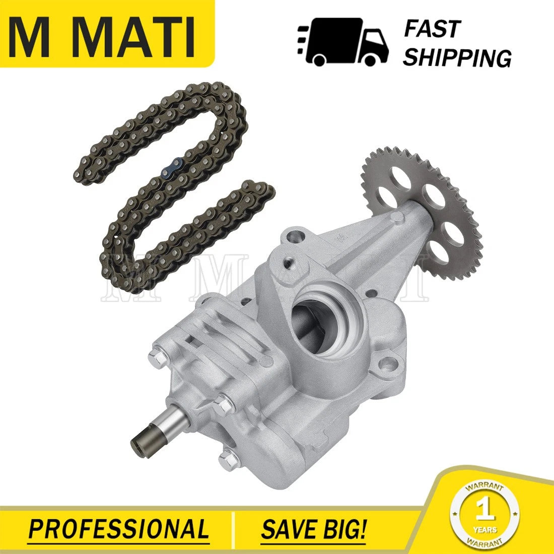 Oil Pump & Drive Chain for Polaris RZR Turbo R R4 (2022–2024) / Turbo S (2020–2021)