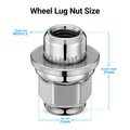 20PCS M12x1.5 Mag Seat Lug Nuts Chrome for Chevy Cadillac Buick (OEM)