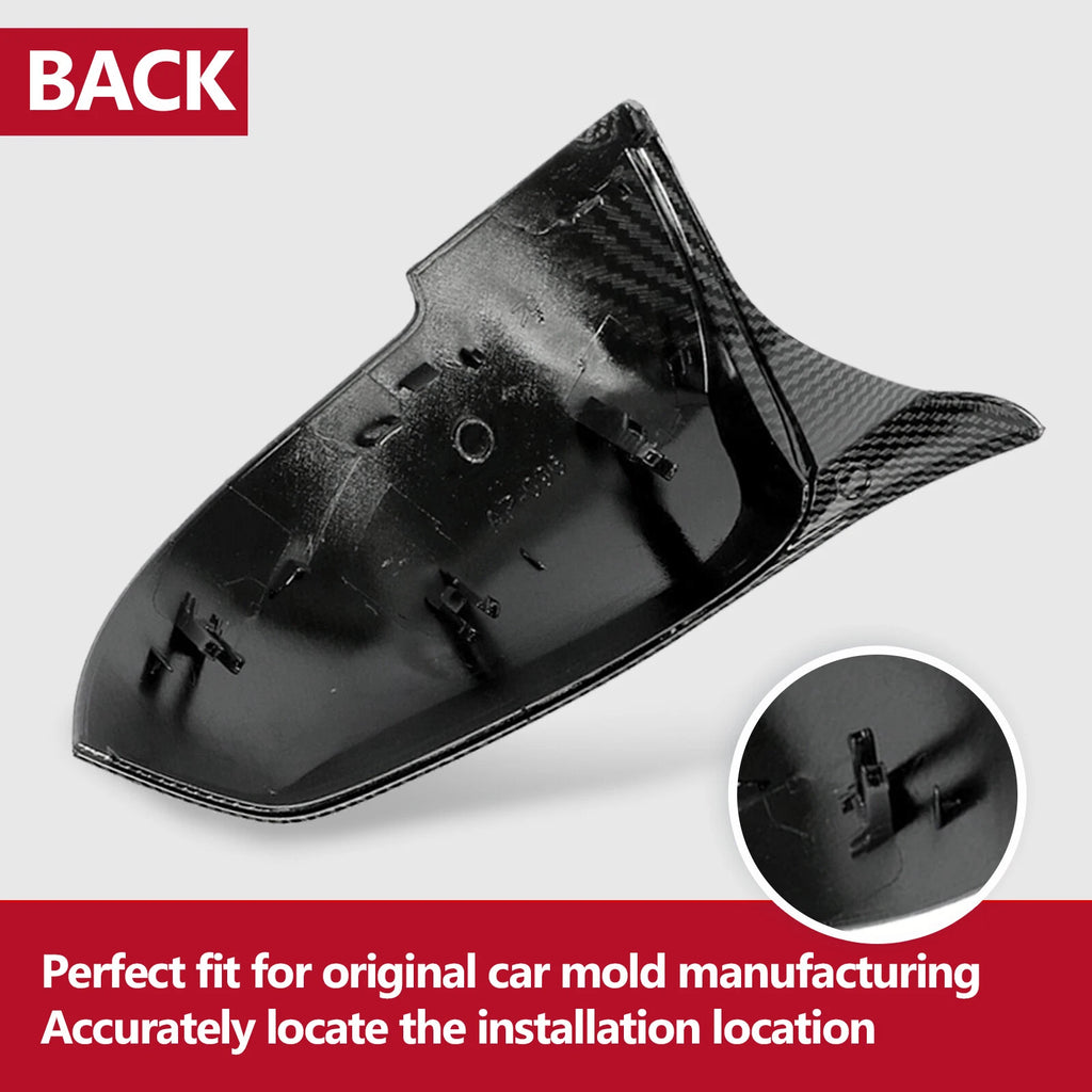 Carbon Fiber Side Mirror Cover Caps for BMW 3 Series M3 (2012-2019)