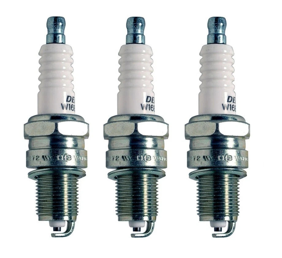 Set of 3 Denso U-Groove Spark Plugs Gap 0.032 for Chevy Sprint (1985–1992)