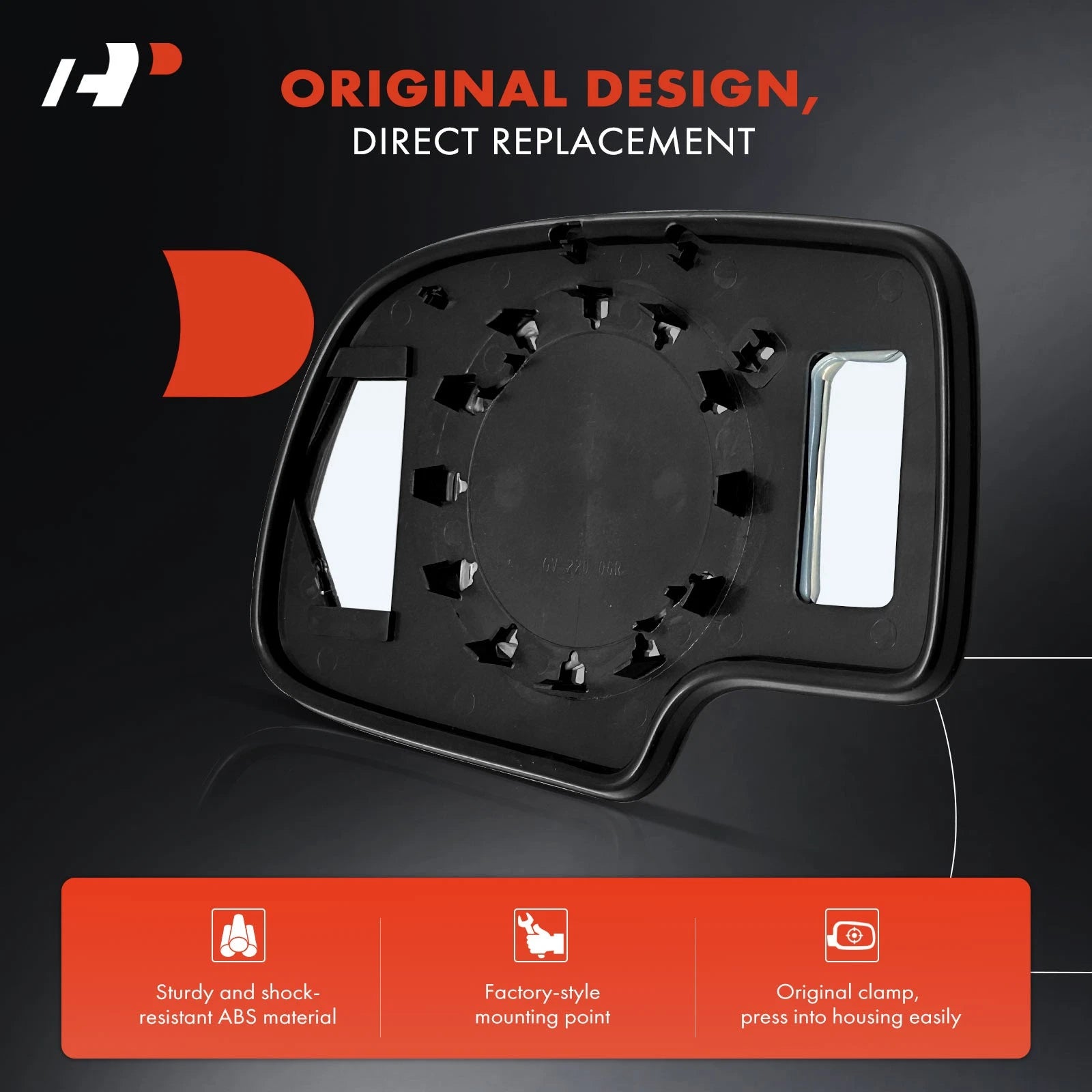 Passenger Manual Mirror Glass for Silverado 1500/2500 (1999–2006)