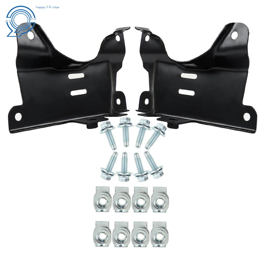 Pair Front Bumper Outer Brackets for Chevrolet Silverado 2500HD 3500HD (2007–2010)