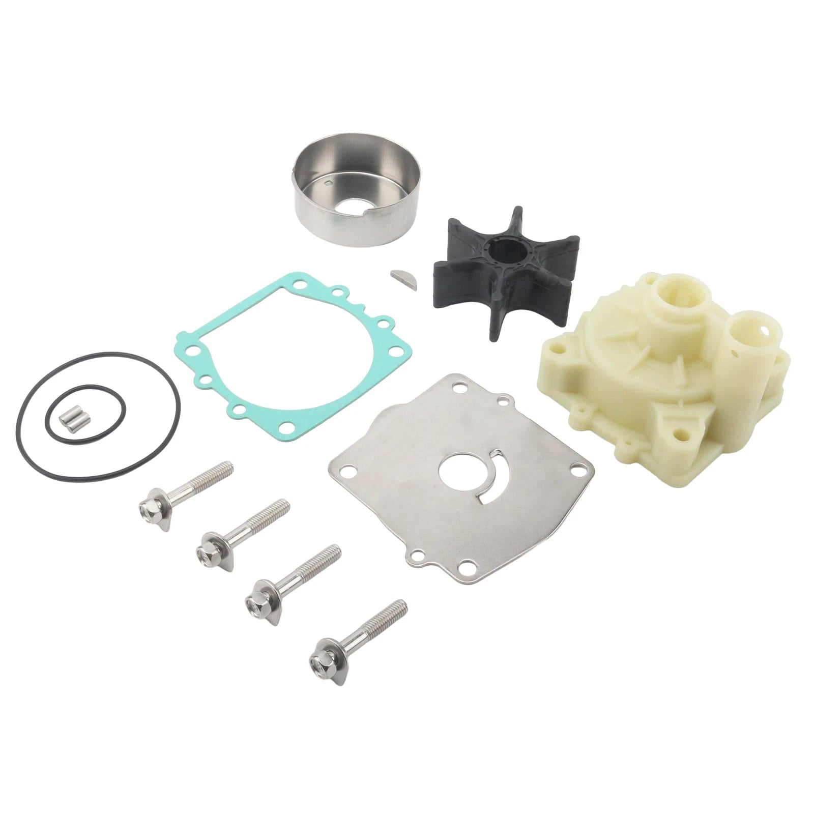 Water Pump Impeller Repair Kit for Yamaha Outboard (6N6-W0078-01, 6N6-W0078-02-00)