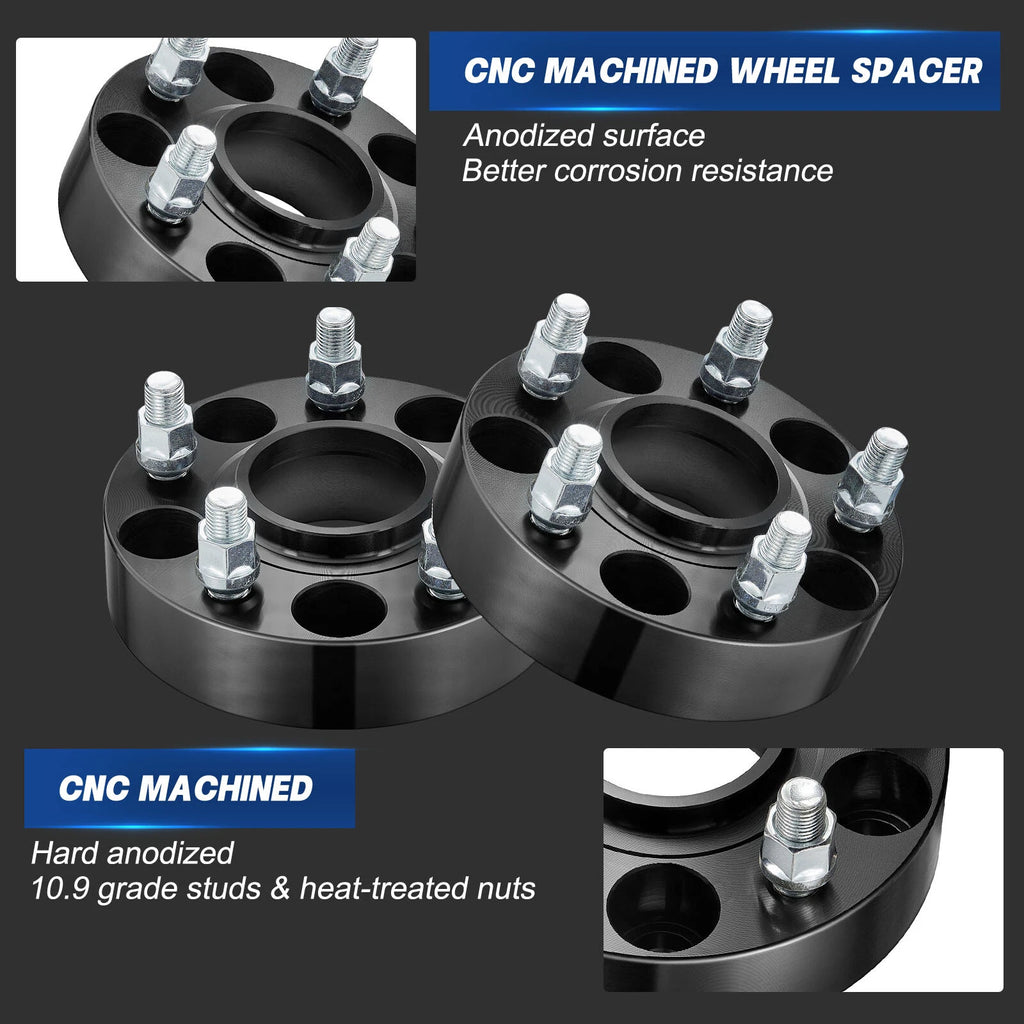 Set of 4 Hubcentric Wheel Spacers for Jeep Grand Cherokee Wrangler Gladiator