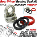 Rear Wheel Bearing Seal Retainer Kit for Honda CR 125R/250R CRF250R/X CRF450R/X