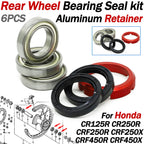 Rear Wheel Bearing Seal Retainer Kit for Honda CR 125R/250R CRF250R/X CRF450R/X