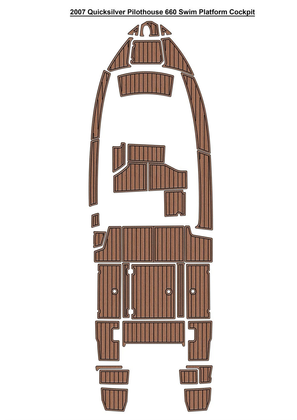 EVA Foam Flooring Mat for Quicksilver Pilothouse 660 (2007)