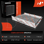Engine & Activated Carbon Cabin Air Filter for Benz C55 AMG C230 (2006-2007)