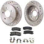 Brake Disc Rotors and Pads Kit for Chevy Olds Pontiac Grand Am Century