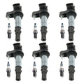 Set of 6 Ignition Coils & Spark Plugs for Saab 9-3 (2003–2012) & Toyota Camry (2002–2006)
