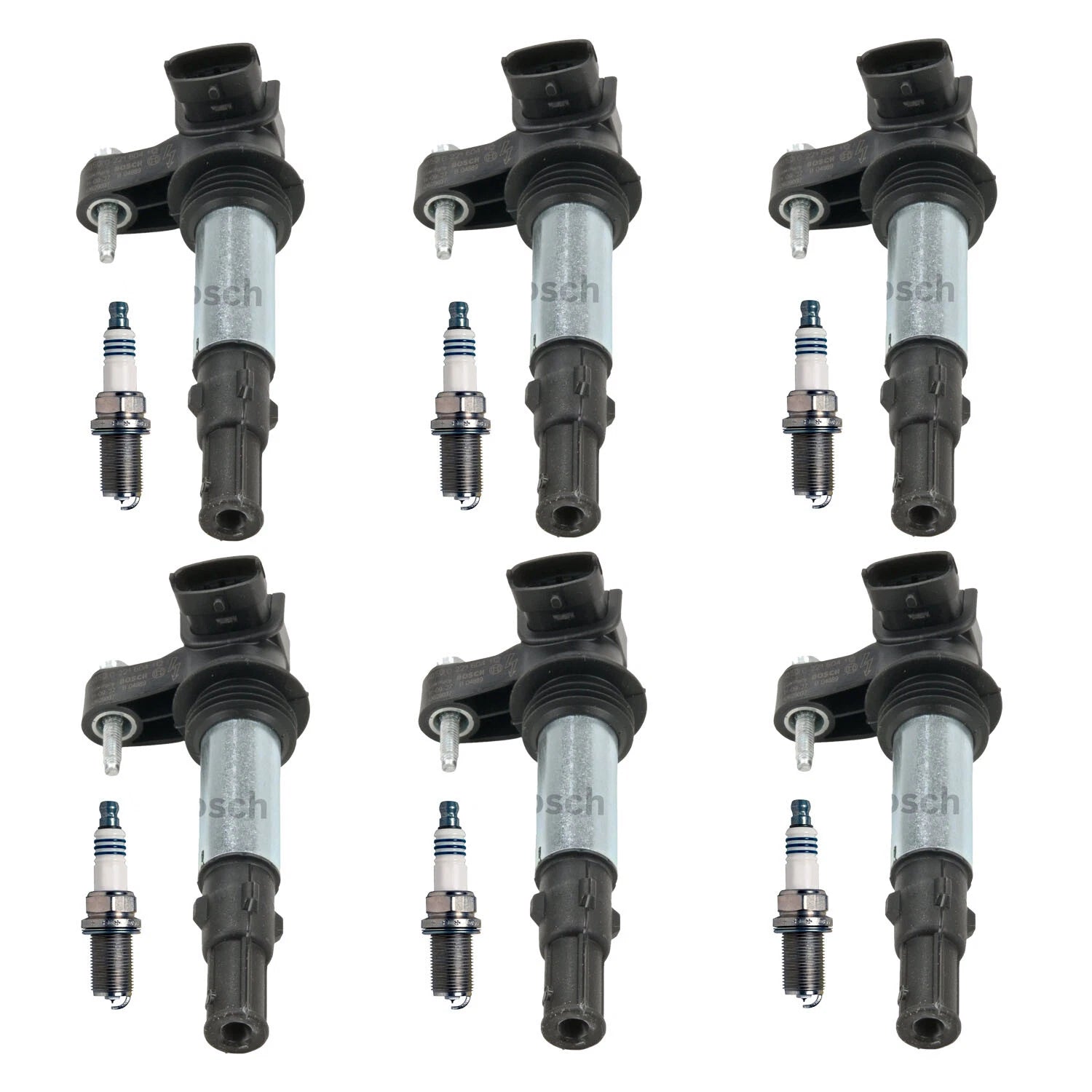 Set of 6 Ignition Coils & Spark Plugs for Saab 9-3 (2003–2012) & Toyota Camry (2002–2006)