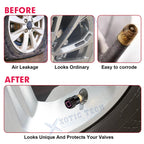 4Pcs Tire Valve Stem Caps Anodized Aluminum for Kia (2010-2025)