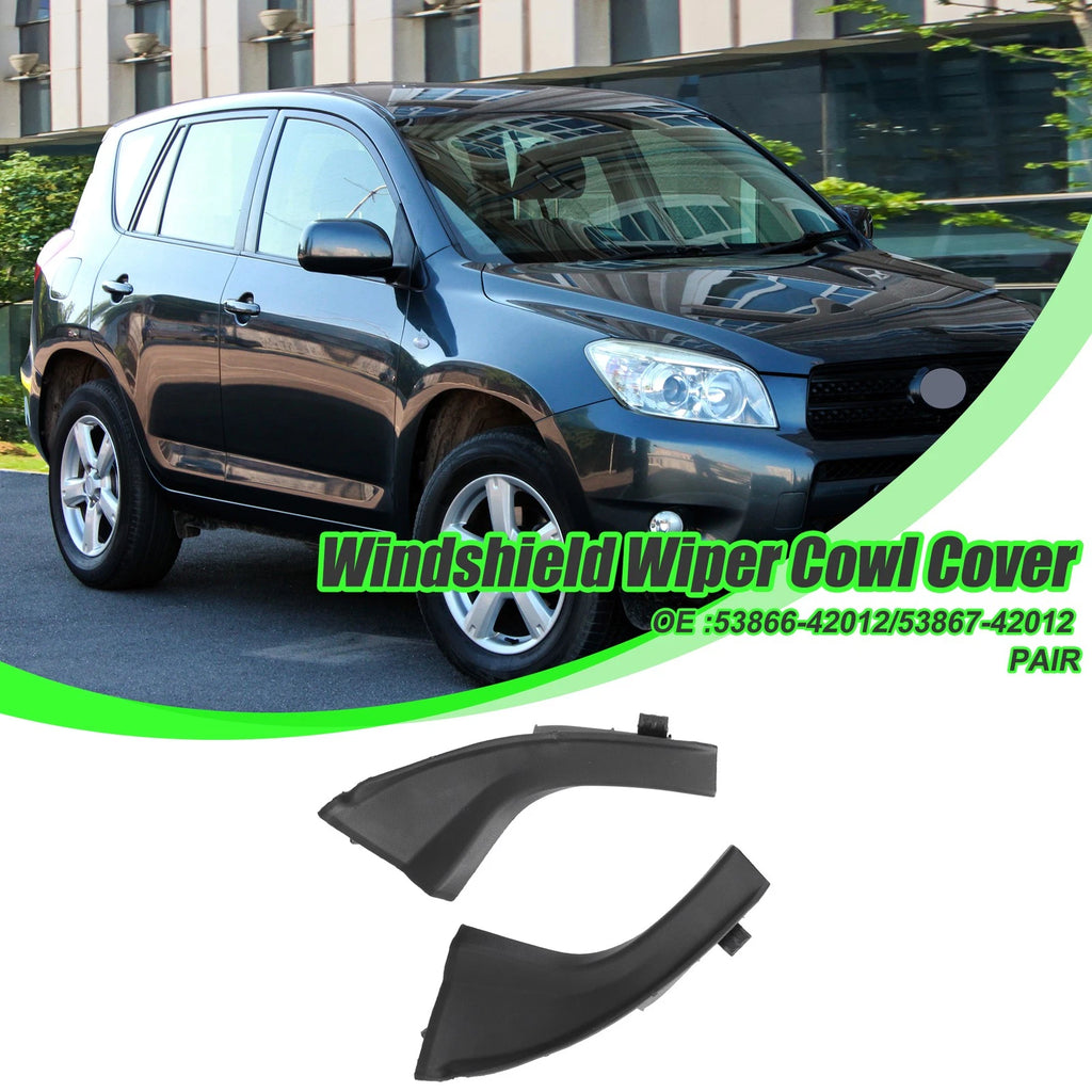 Set of 2 Front Left Right Cowl Extension Trim Covers for Toyota RAV4 (2006–2012) 716058395462