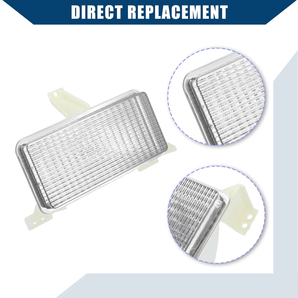 Pair of Park Signal Lens Covers for Chevrolet Blazer (1983–1984) Clear
