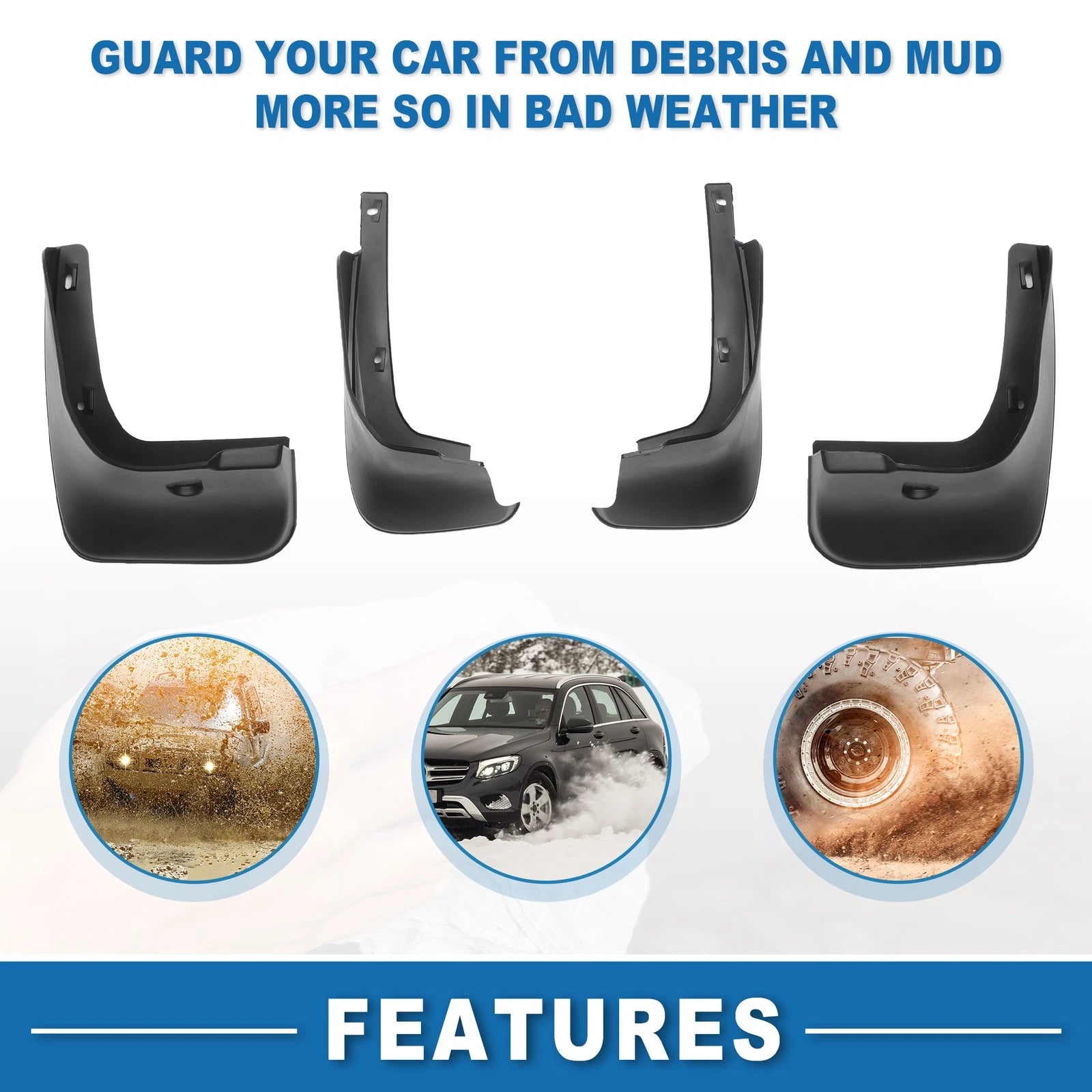 Mud Flap Splash Guard for Toyota Corolla (2003–2008)