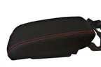 Center Console Lid Armrest Cover Leather for Cadillac SRX (2010–2016) Red Stitch