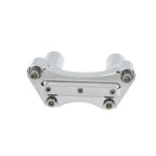 Chrome 3.5" Handlebar Riser & Top Clamp for Harley Dyna, Road Glide (2006-2023)