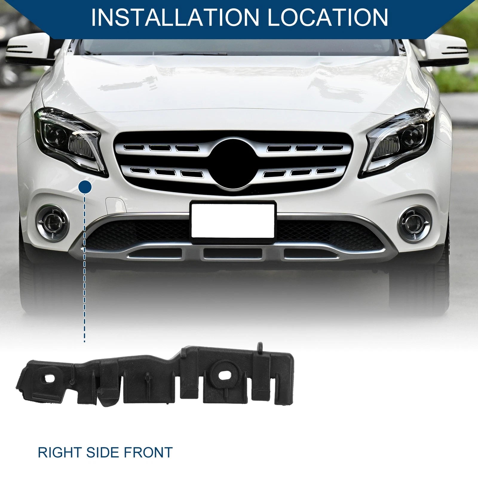 1pc Right Front Bumper Support Bracket No. 8P0807184B for Audi A3 (2008–2013)