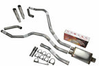 Dual Exhaust 2.5" for Nissan Titan (2004–2006) Cherry Bomb Rolled Tip