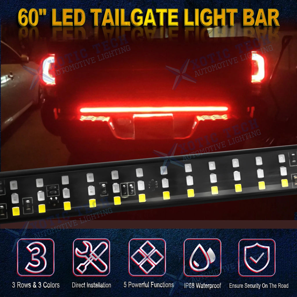 5 Function 60" 432LED Truck Strip Tailgate Light Bar for Dodge Ram (2010-2018)