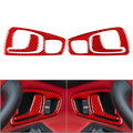 Carbon Fiber Red Interior Door Handle Cover Trim for Honda S2000 (2004-2009)