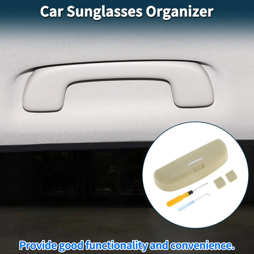 Sunglasses Case for Mitsubishi Outlander (2013–2023) Eyeglasses Holder Beige