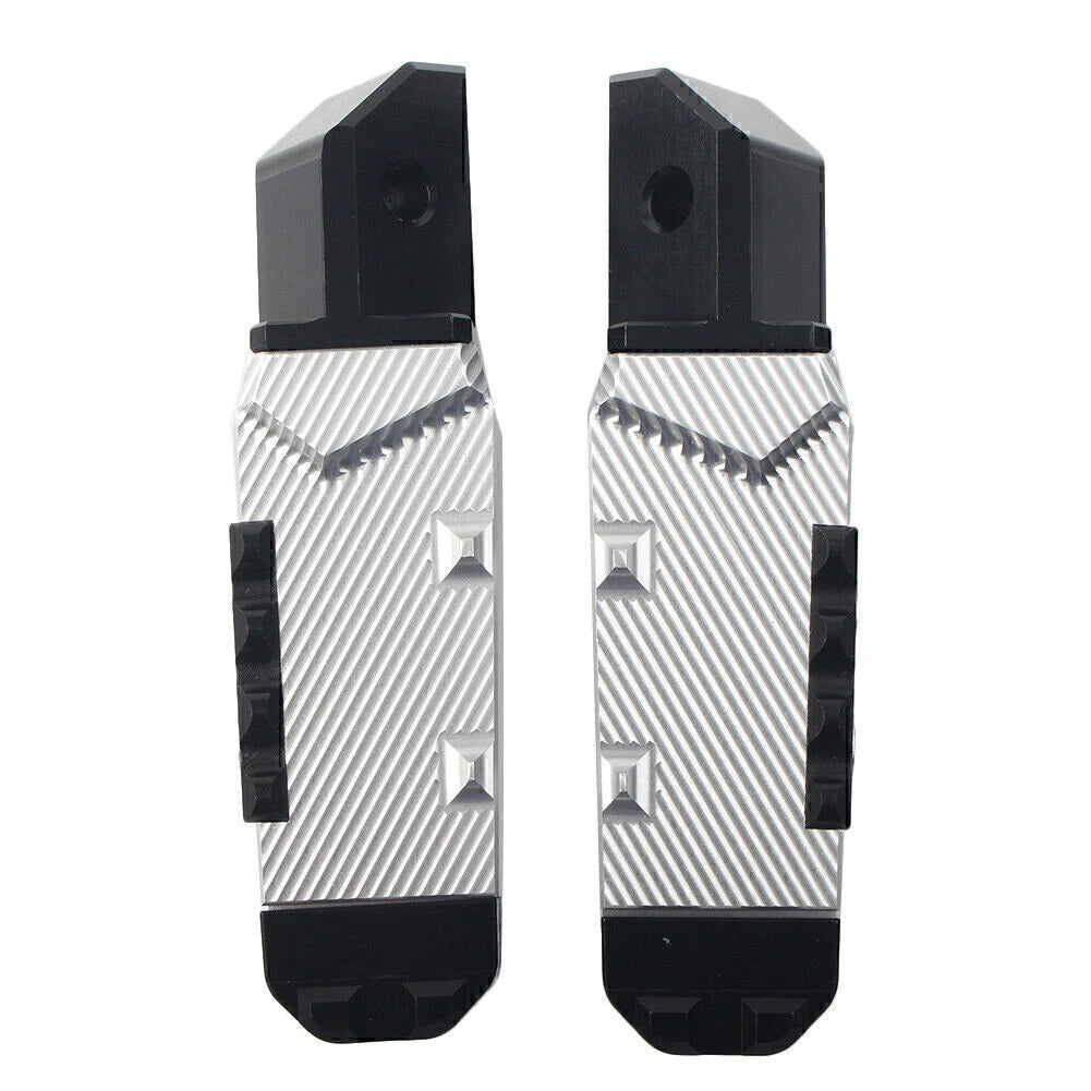2X Silver Rear Passenger Foot Pegs Pedal Pad for Honda CBR600RR (2003–2016)