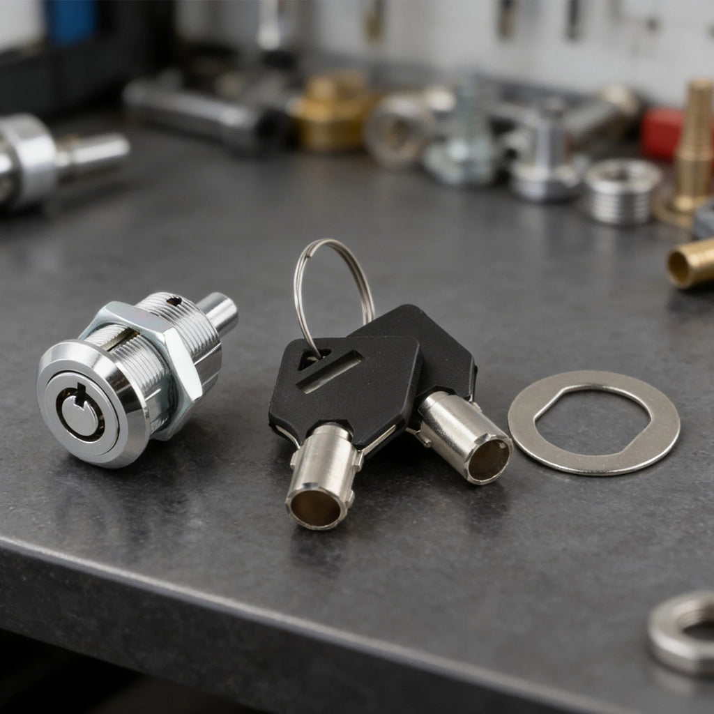 Zinc Alloy 19mm Tubular Push Lock for LED Advertising Console