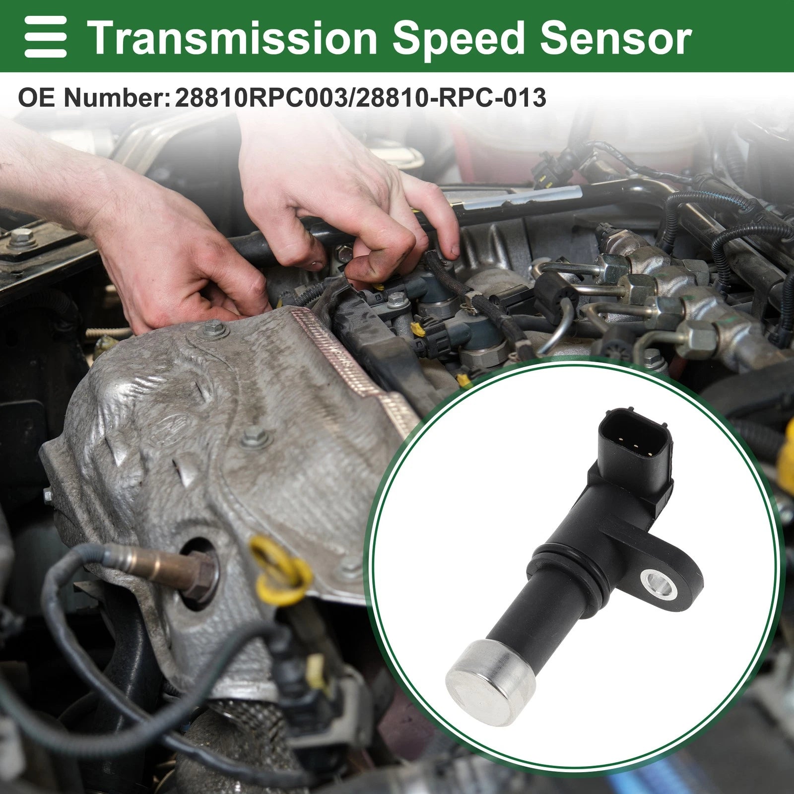 1 Pcs Transmission Speed Sensor No.28810-RPC-013 for Honda Civic X (2017)