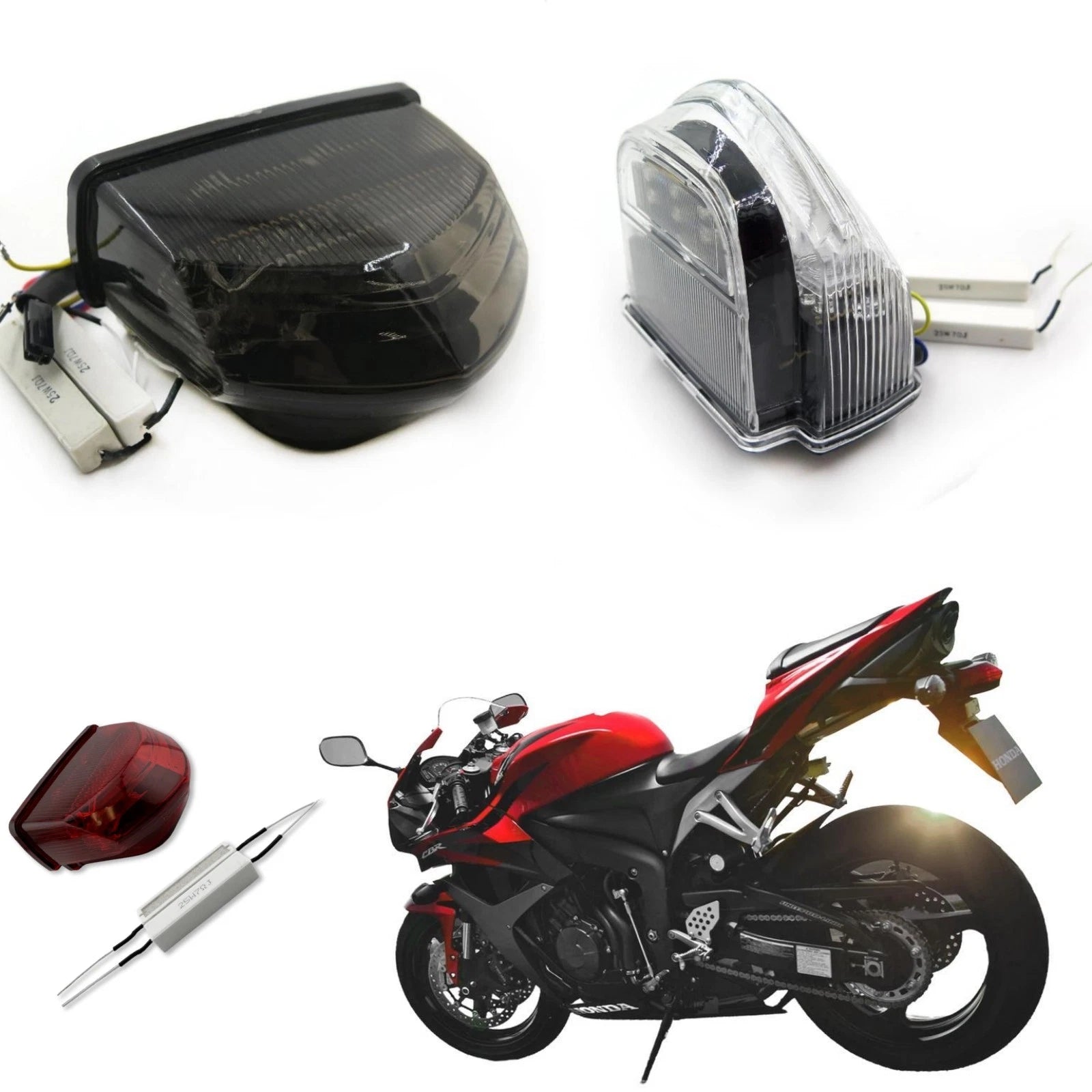 Tail Light for Honda CBR600RR (2007–2014) w/ Running Brake Turn Signal