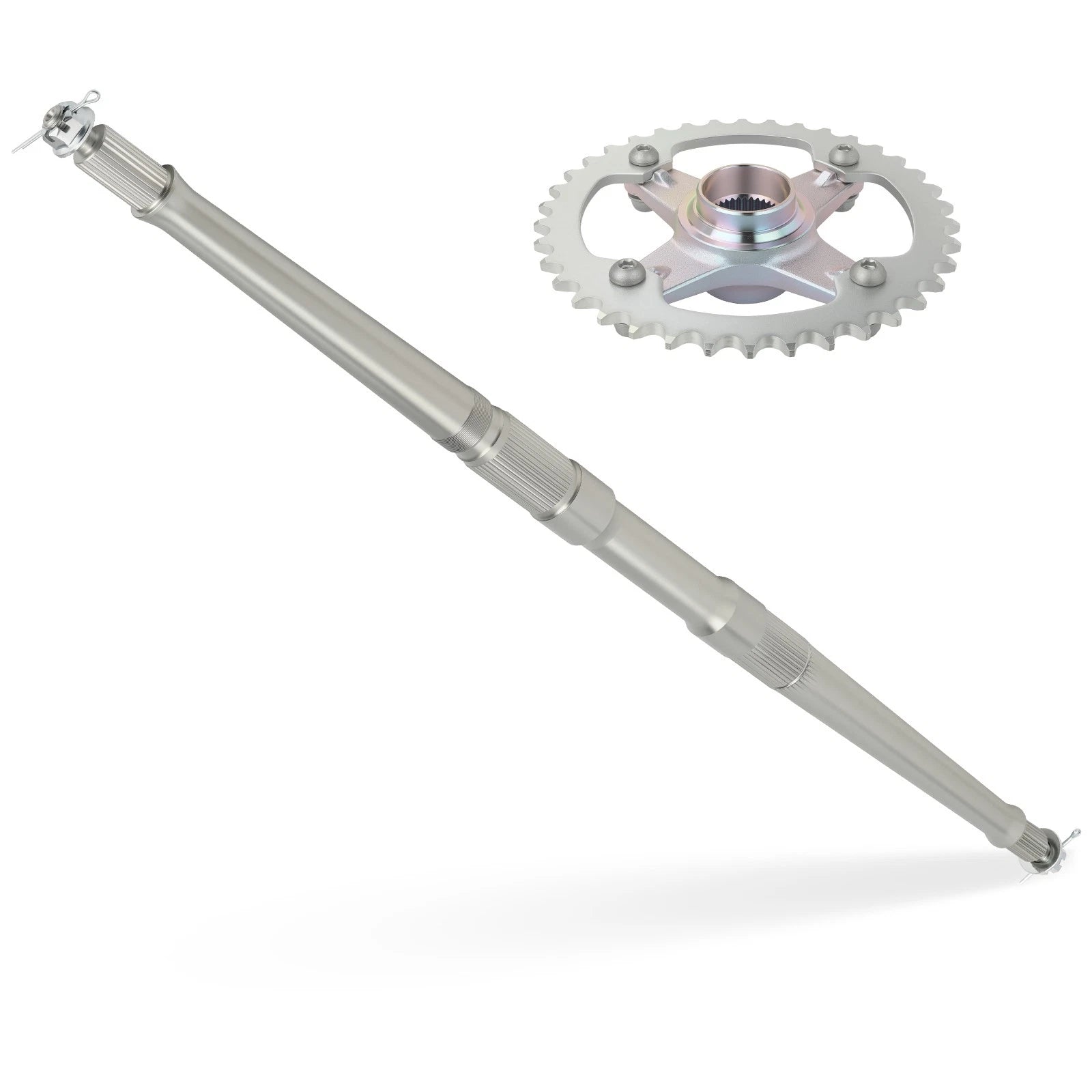 Rear Axle Shaft & Sprocket Hub for Yamaha YFZ450 (2004–2023) 5TG-25381-00-00 1S3-25386-00-00