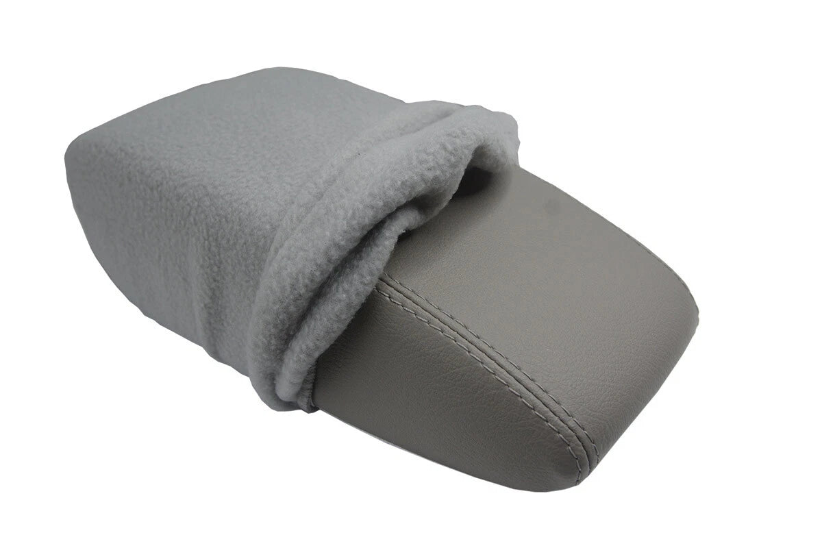 Fleece Console Lid Armrest Cover for Chevrolet Cruze (2016–2018) Gray
