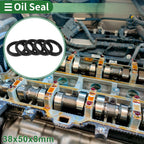Set of 5 Oil Seal Ring for Rotary Shaft 38x50x8mm NBR Rubber