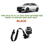 Front Left Seat Belt for Audi Q8 RSQ8 SQ8 (2019–2023) - Black
