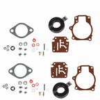 2X Carburetor Rebuild Kit with Float for Johnson Evinrude 50-60 HP
