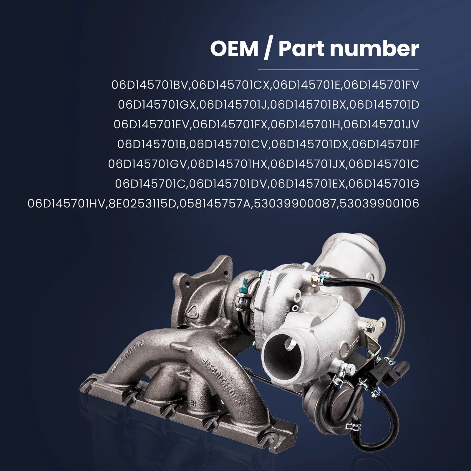 K03 Turbocharger for Audi A4 A6 2.0L TFSI (2005–2008) BWE BUL BGB