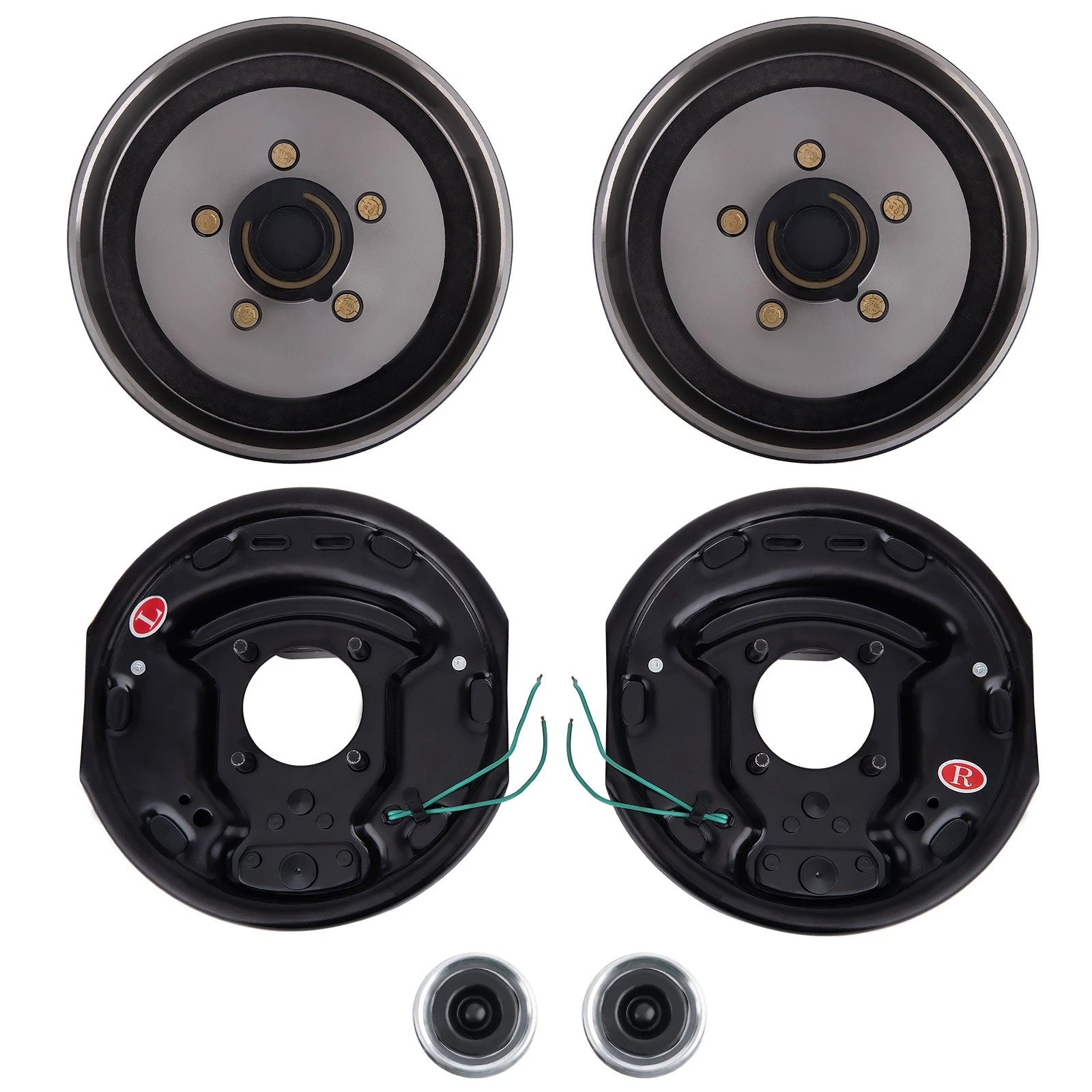 Electric Brake Assembly & Hub Drum Kit for 3500 lb Idler Axle