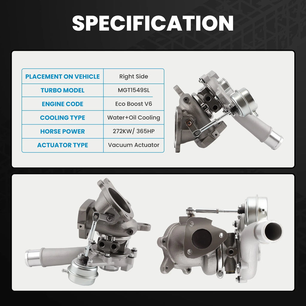 Turbo Charger for Lincoln MKT MKS Ford Explorer Flex Taurus (3.5L)