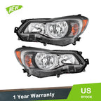 Set of 2 Halogen Headlights for Subaru Impreza Crosstrek (2012–2016)