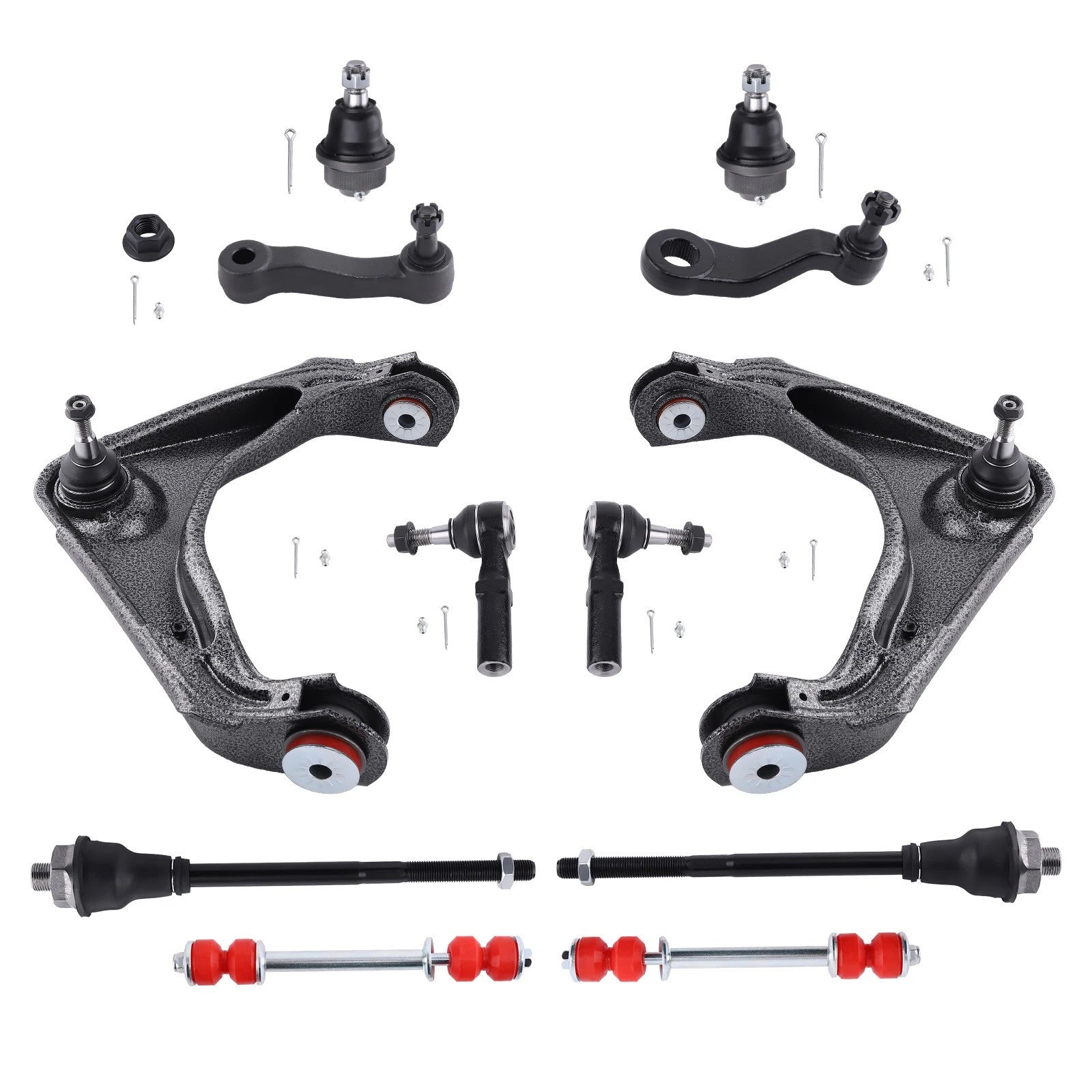Front Upper Control Arms Sway Bar Links for Silverado Sierra 2500 3500 (2001-2010)