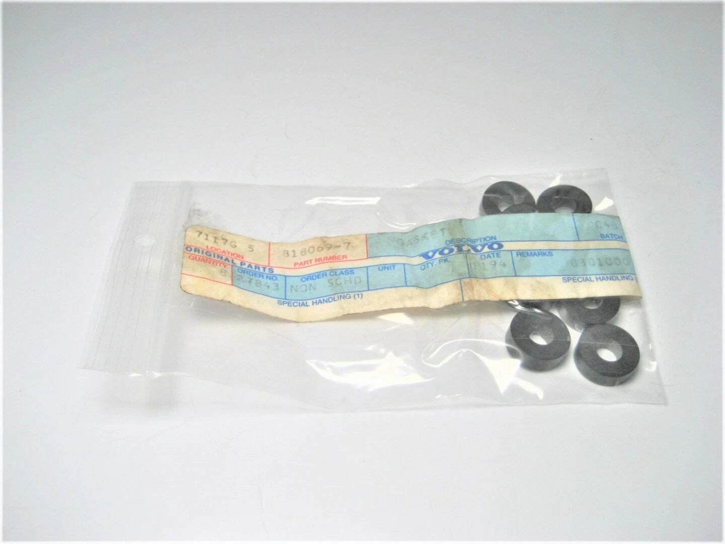 Set of 8 Gaskets for Volvo Penta MD AQ Series Marine Diesel Engine (OEM)