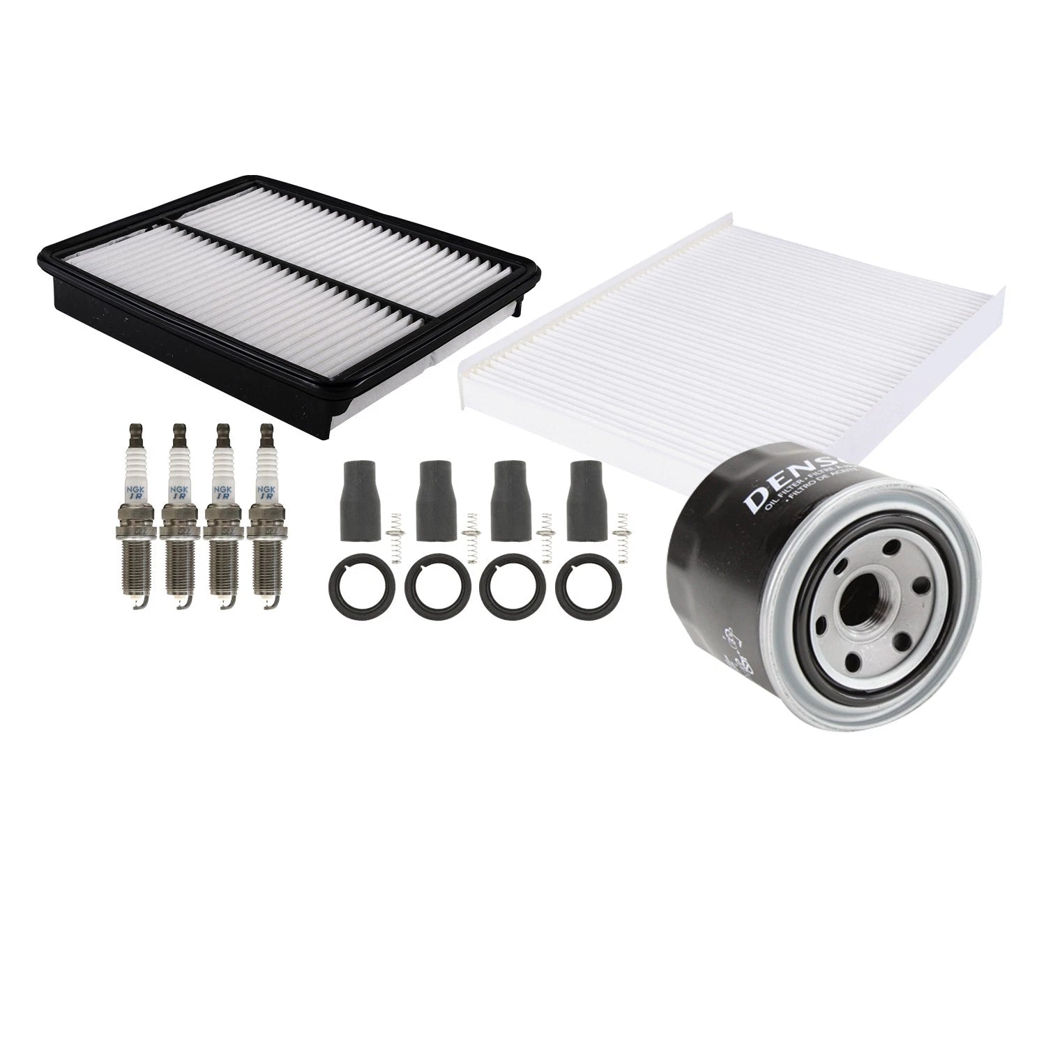 Tune Up Kit with 4 NGK Spark Plugs & Boots for Santa Fe Sorento (2013–2019)