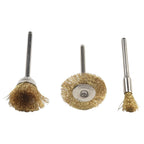 3X Copper Wire Wheel Cup Brushes for Rotary Tools